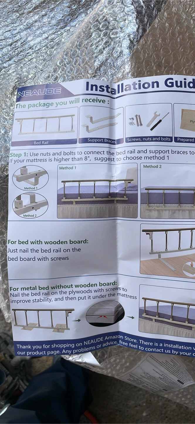 Neaude Bed Rail- MISSING NUTS AND BOLTS - photo 3