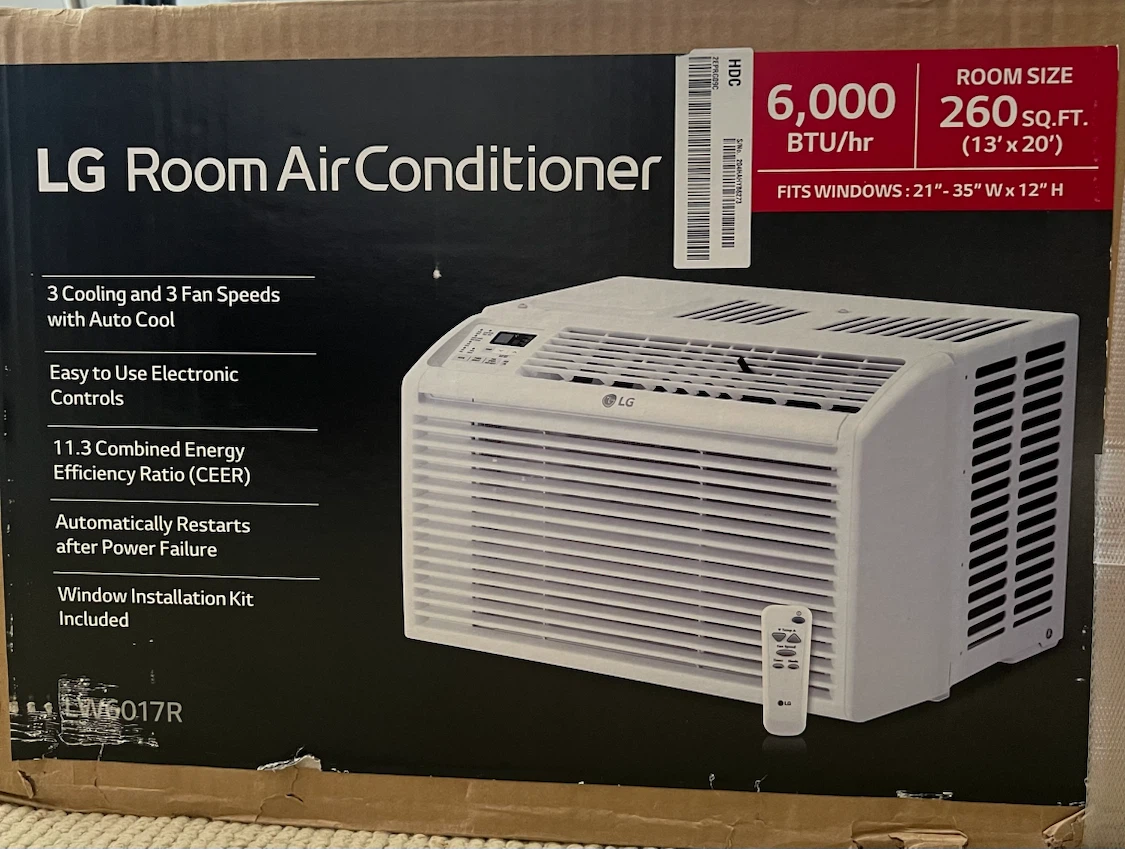 LG LW6017R 6,000 BTU Room Air Conditioner