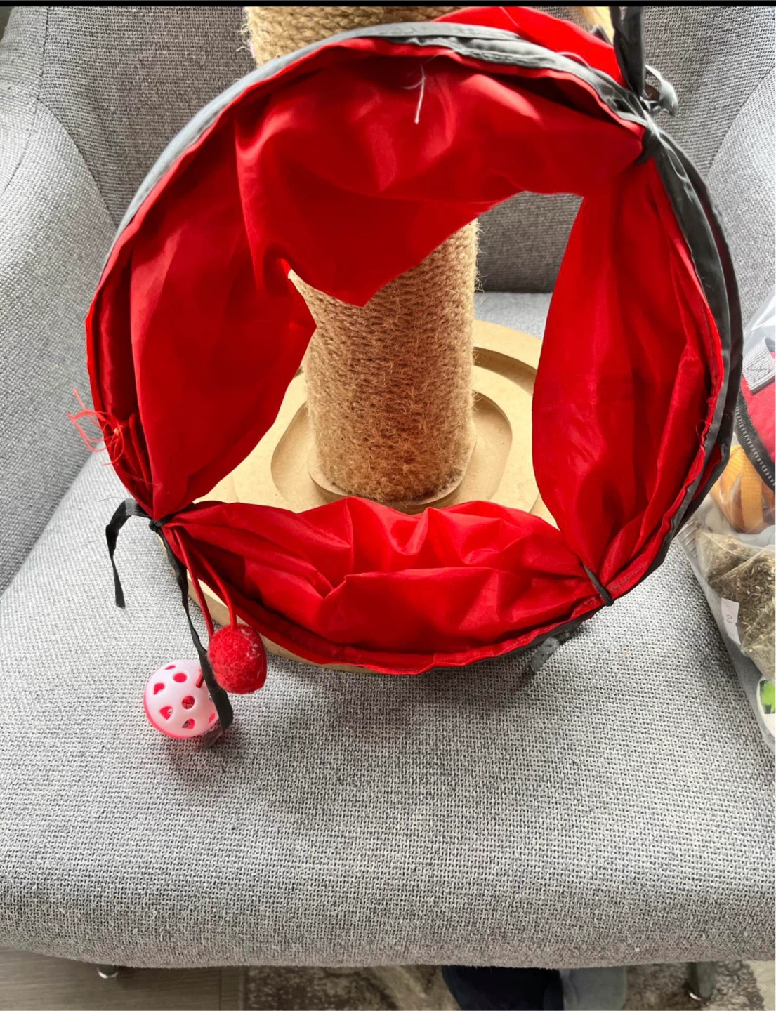 Pet Toy Bundle - Cat Scratcher, Tunnel & More! - photo 2