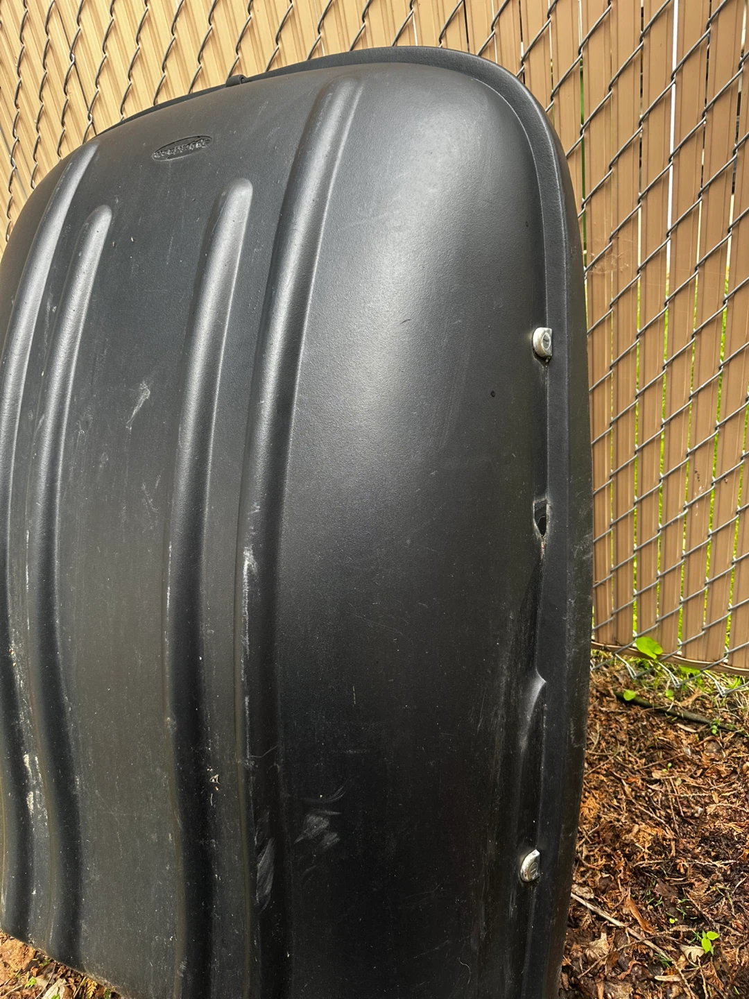 Black large storage rack for on top of car