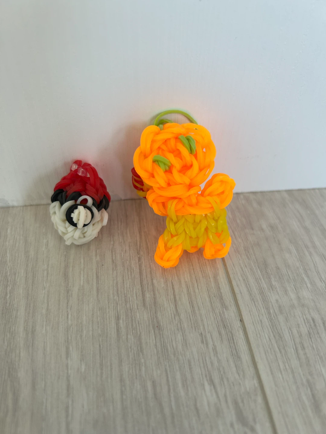 Handmade Loom Charm - Pikachu, Charmander & Poké Ball