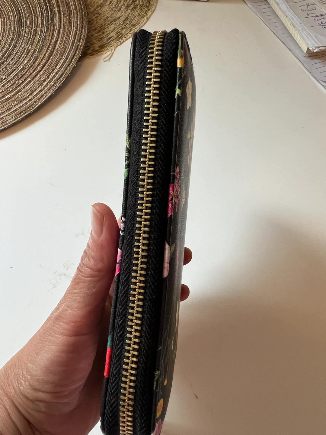 Black floral wallet - photo 2