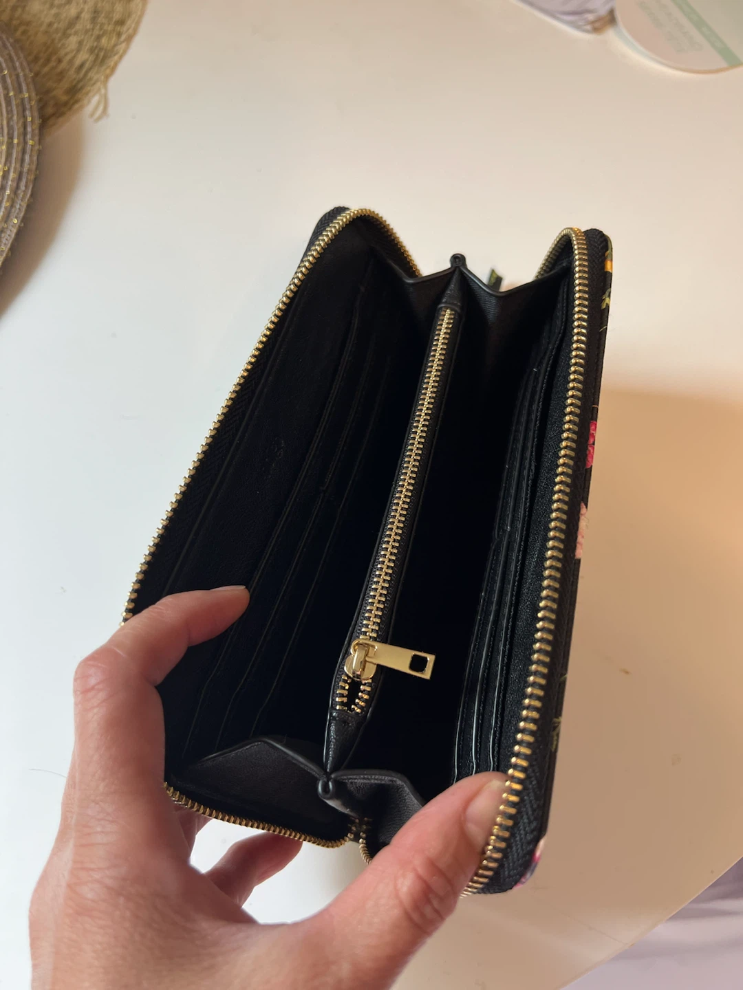 Black floral wallet - photo 3