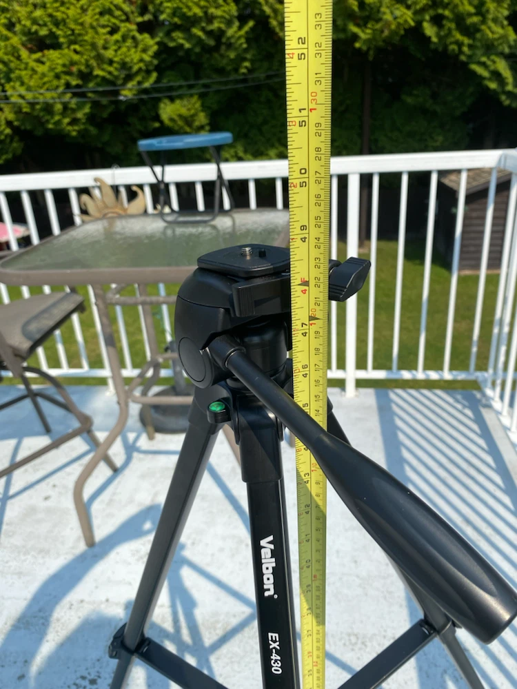 NEW MINT Velbon EX-430 Tripod with Built-in Level