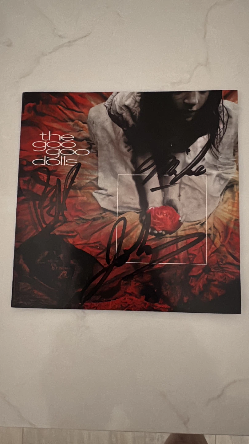 Goo Goo Dolls Signed GUTTERFLOWER CD INSERT(2002)