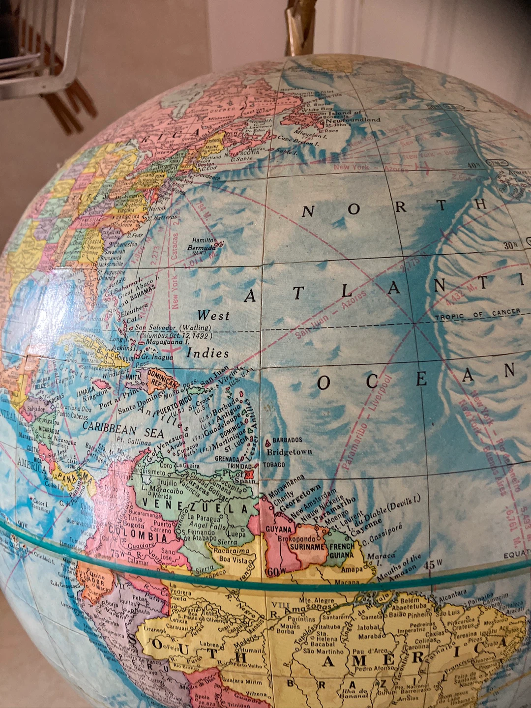 Vintage Educational Globe