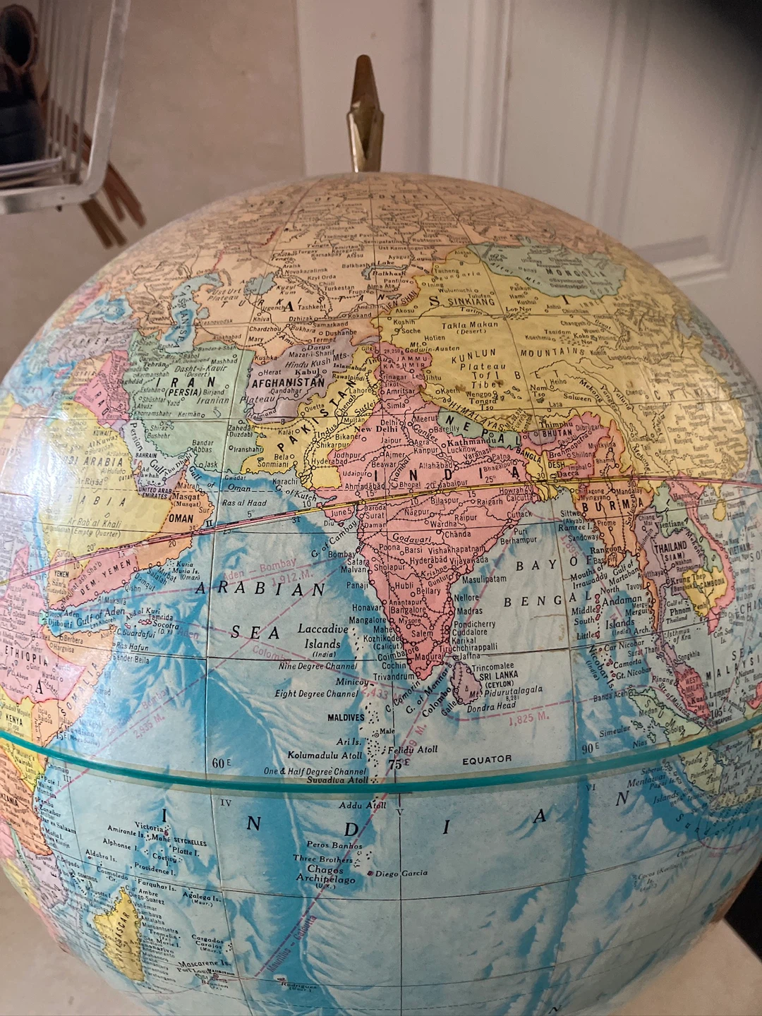 Vintage Educational Globe - photo 3