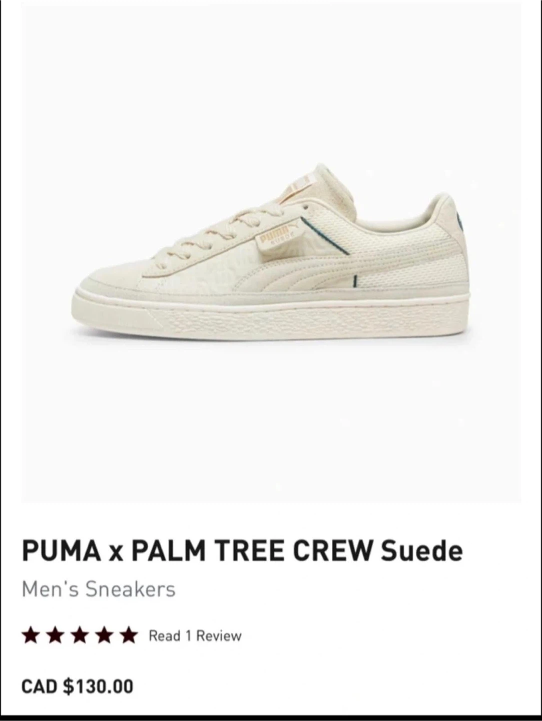 Puma x Palm Tree Crew Suede Men's Sneakers - photo 2