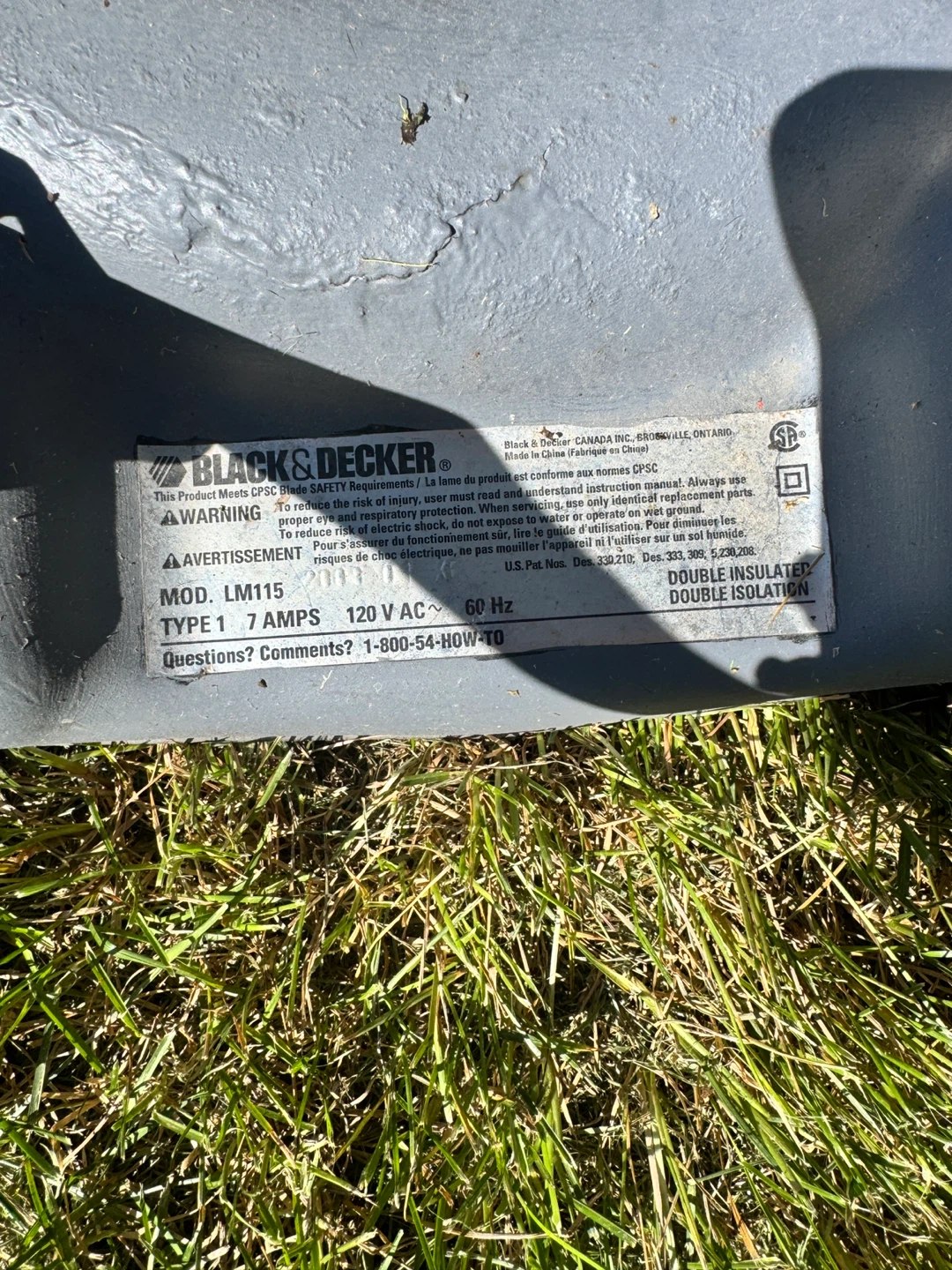 Black & Decker LM115 Electric Lawn Mower - photo 3