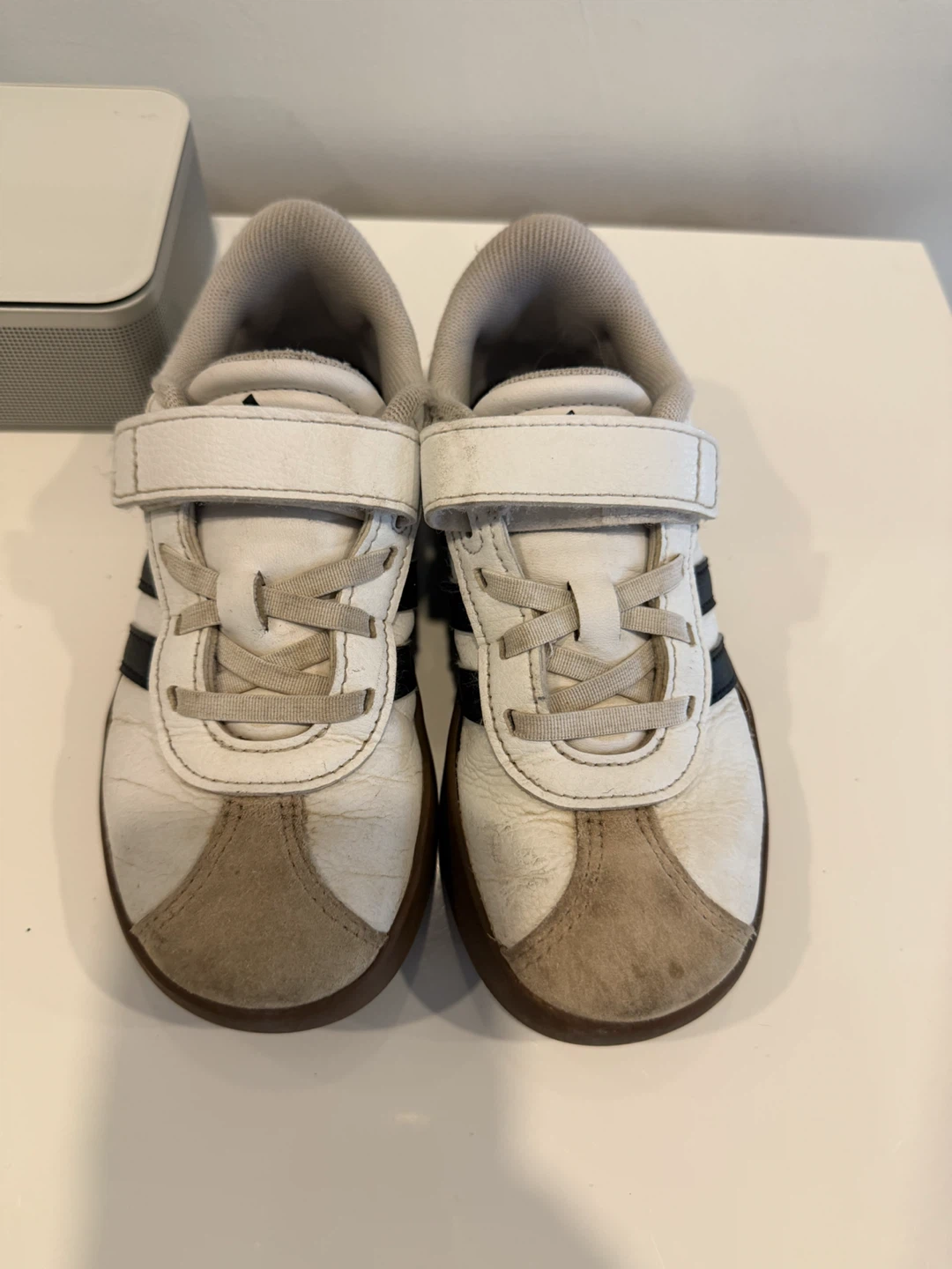 Size 12 boys Adidas court Velcro shoes - photo 2