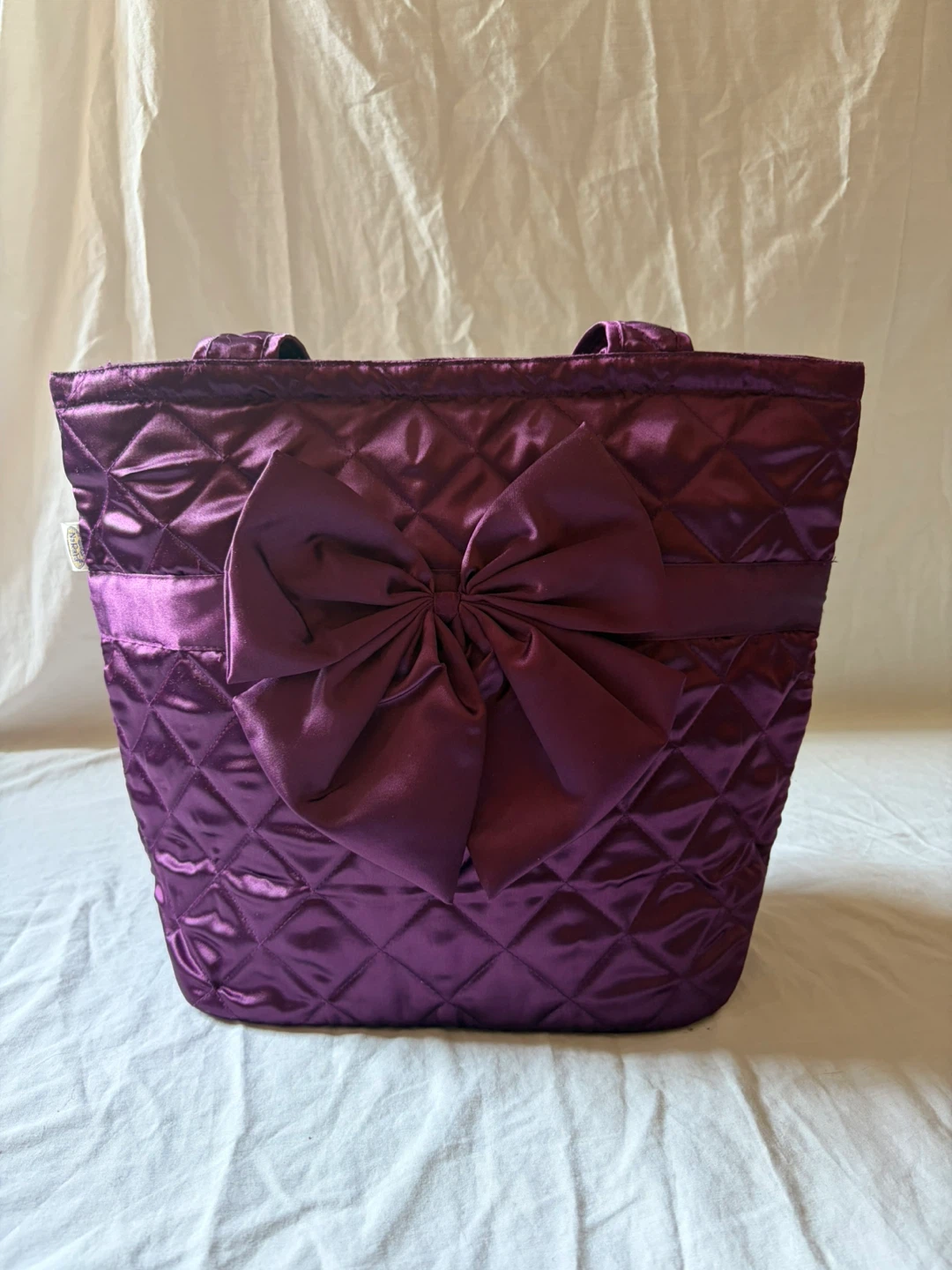 Naraya Quilted Tote Bag in purple