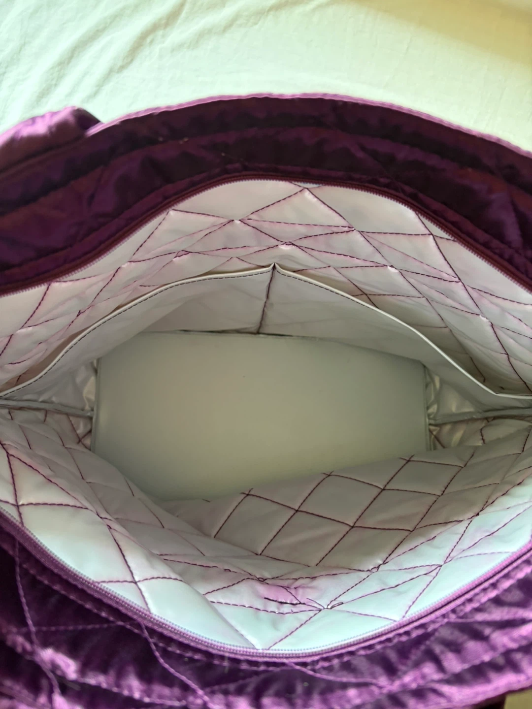 Naraya Quilted Tote Bag in purple - photo 3