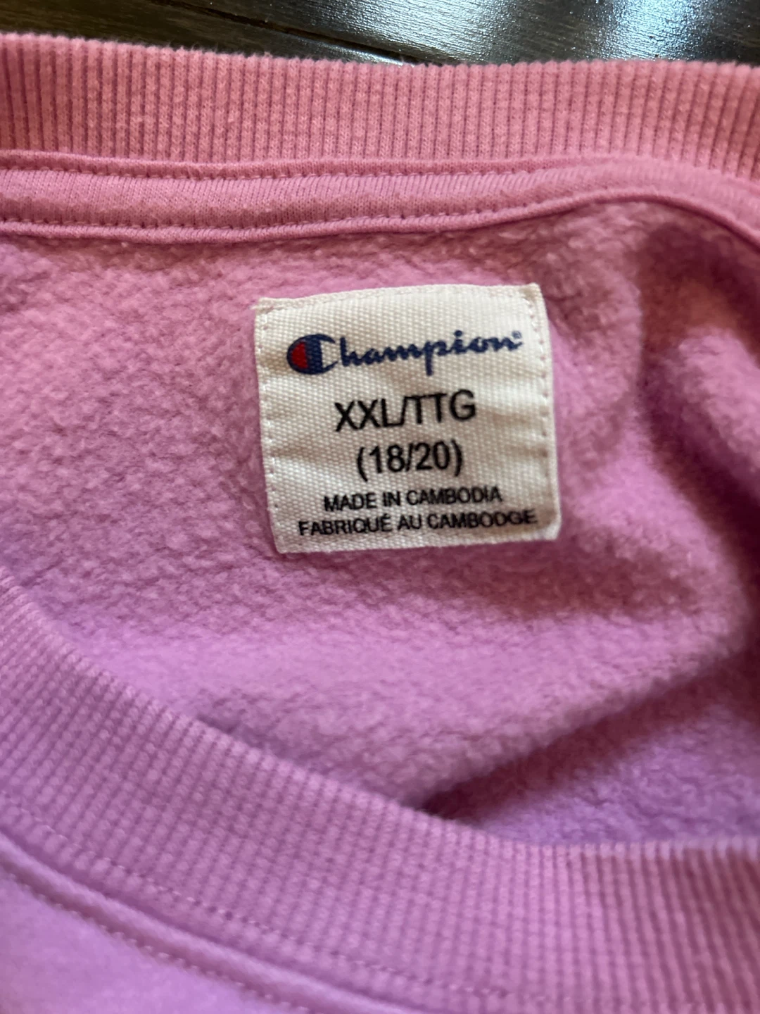 Champion Pink Crewneck Sweatshirt XXL/TTG - photo 3