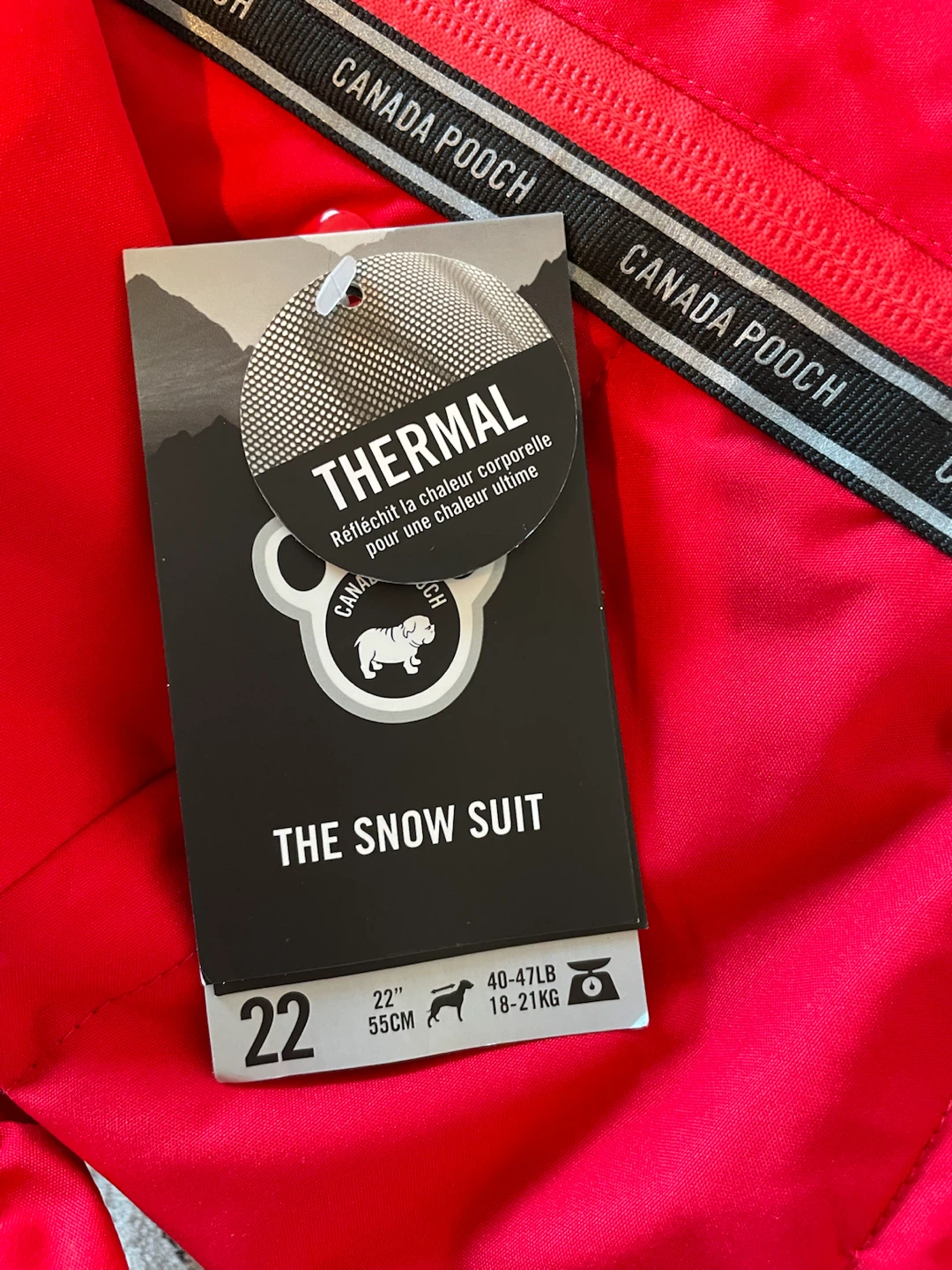 22” Brand New Canada Pooch Dog Snowsuit - photo 4