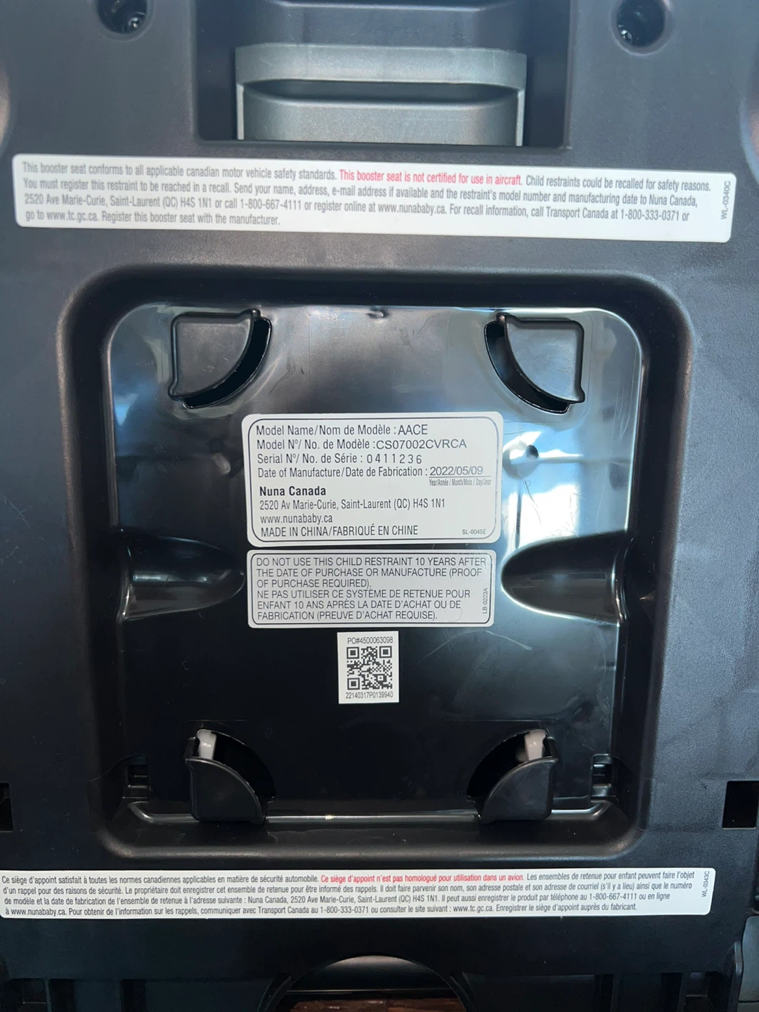 Nuna AACE Booster Car Seat - Black Fantastic condition - photo 3