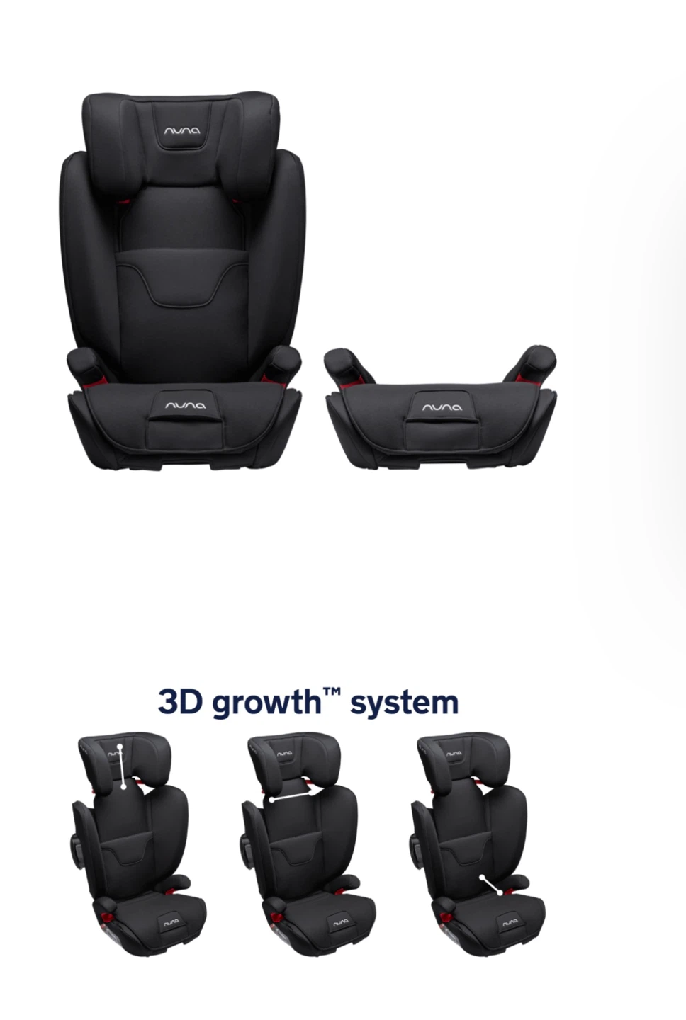 Nuna AACE Booster Car Seat - Black Fantastic condition - photo 2
