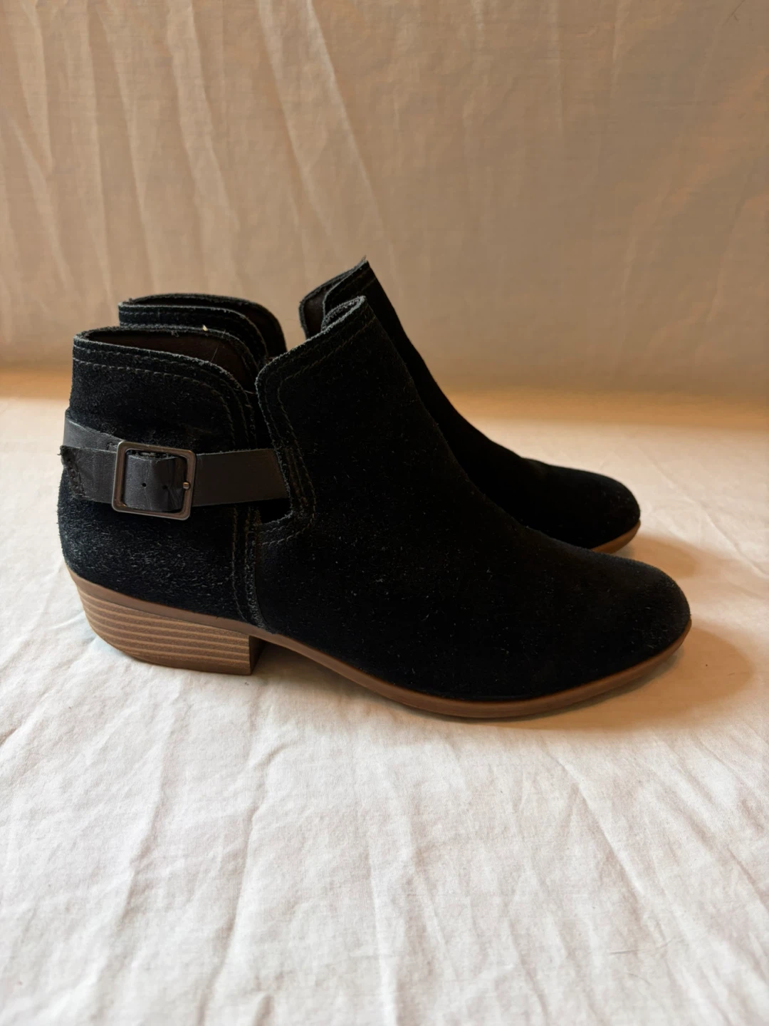 Black Suede Ankle Boots - photo 3