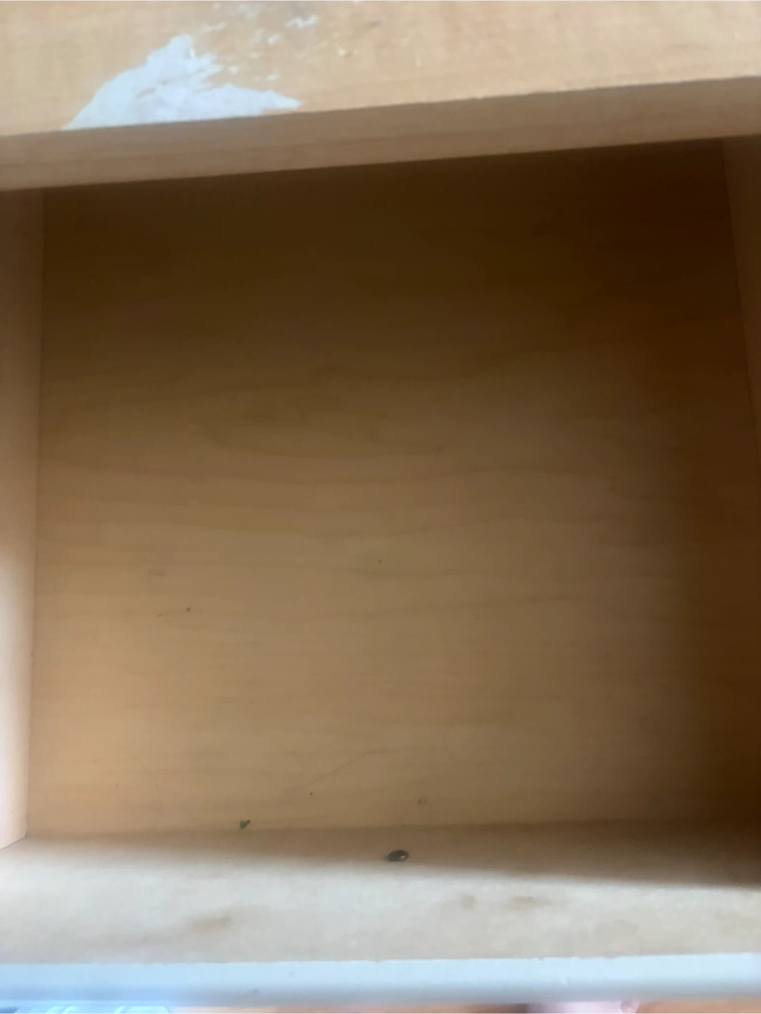 White and wood nightstand with drawer - photo 2