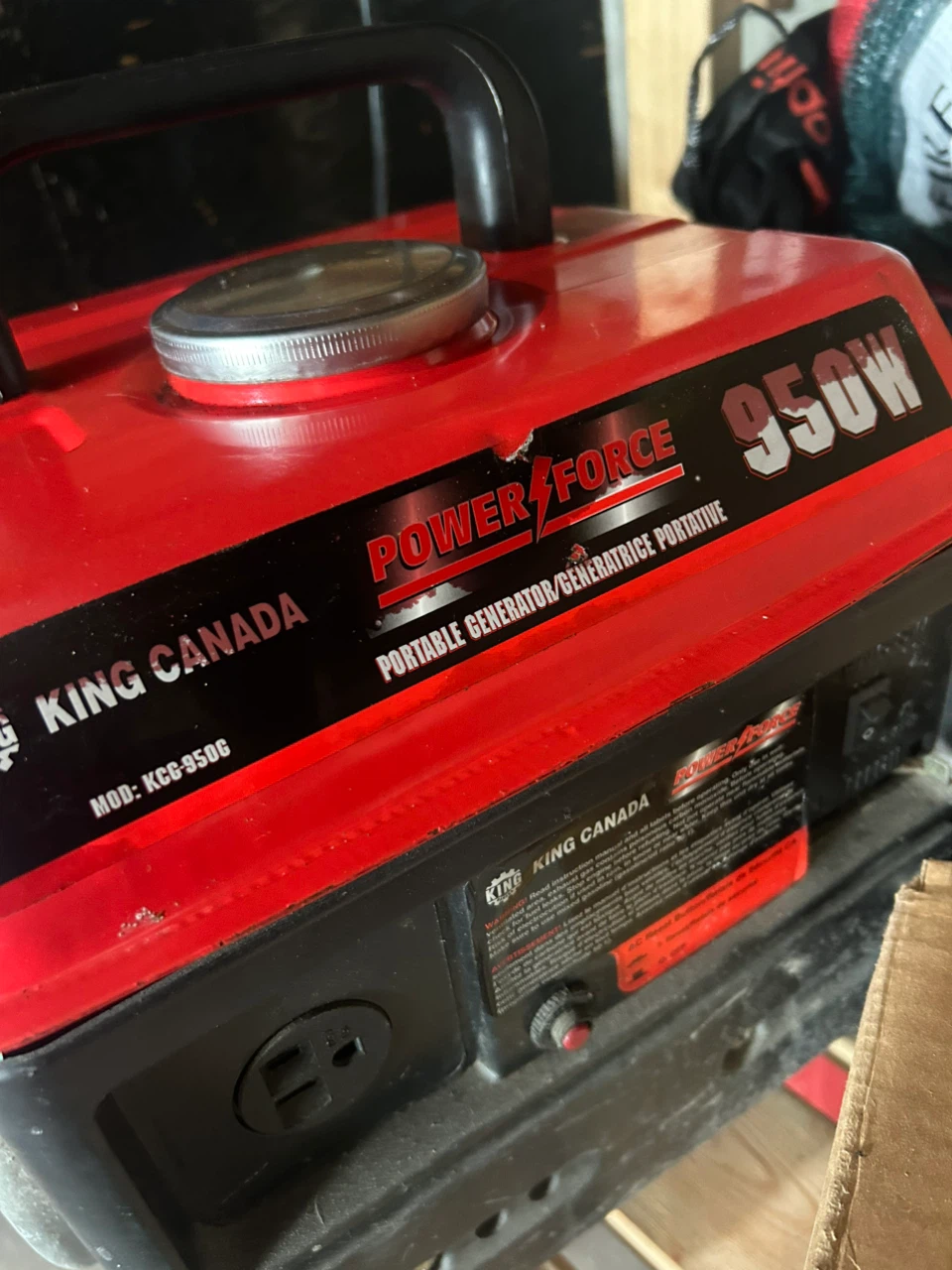 King Canada 950W Portable Generator