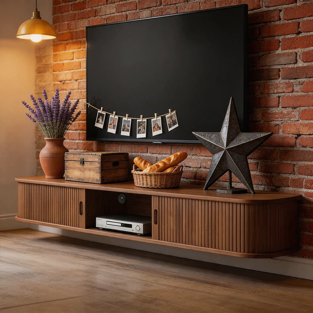 63 “Floating TV stand - photo 3