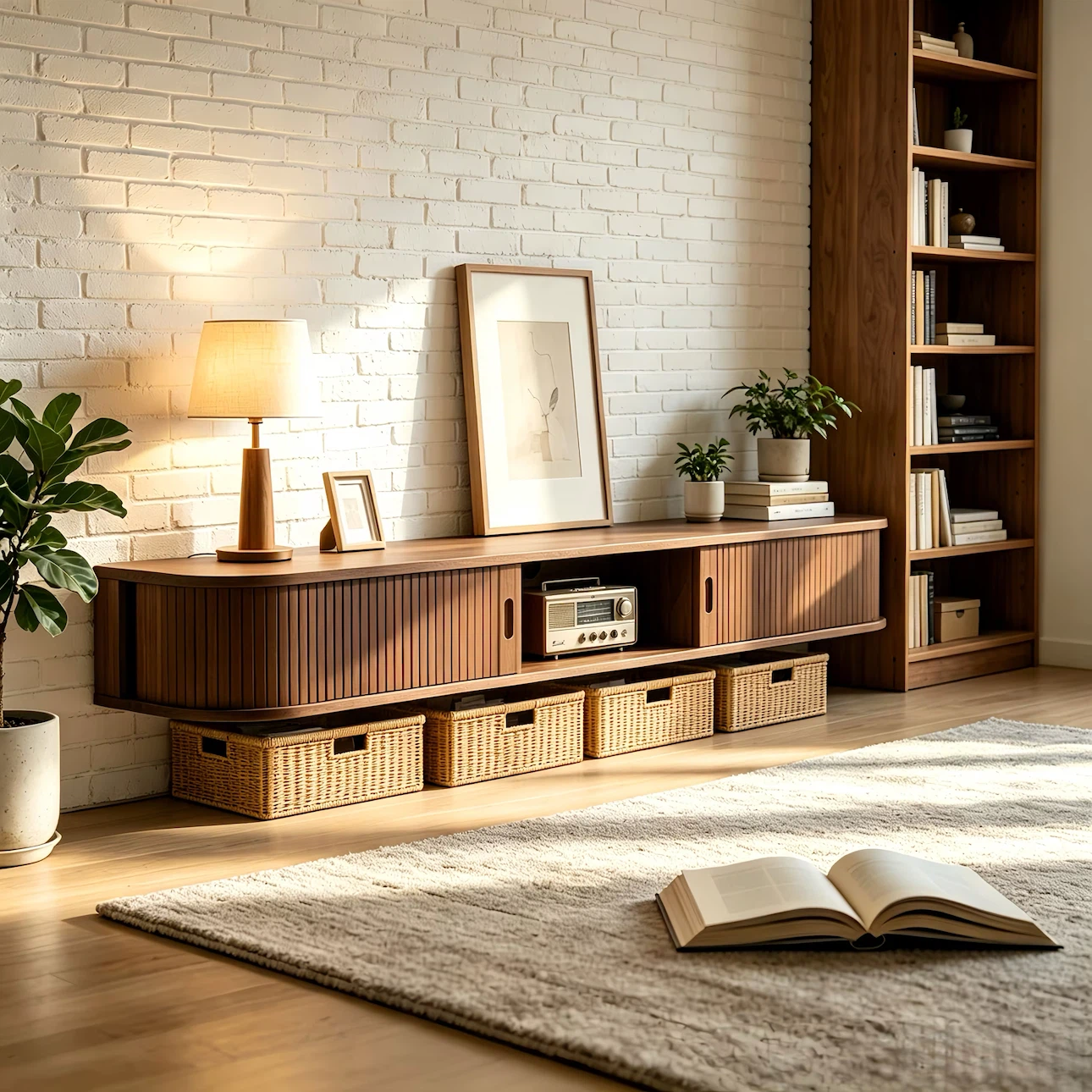 63 “Floating TV stand - photo 4