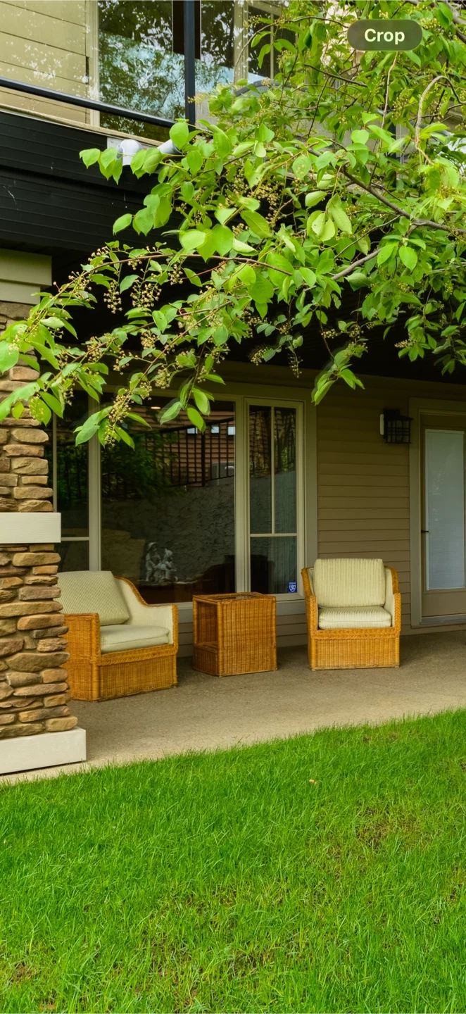 Outdoor wicker patio set