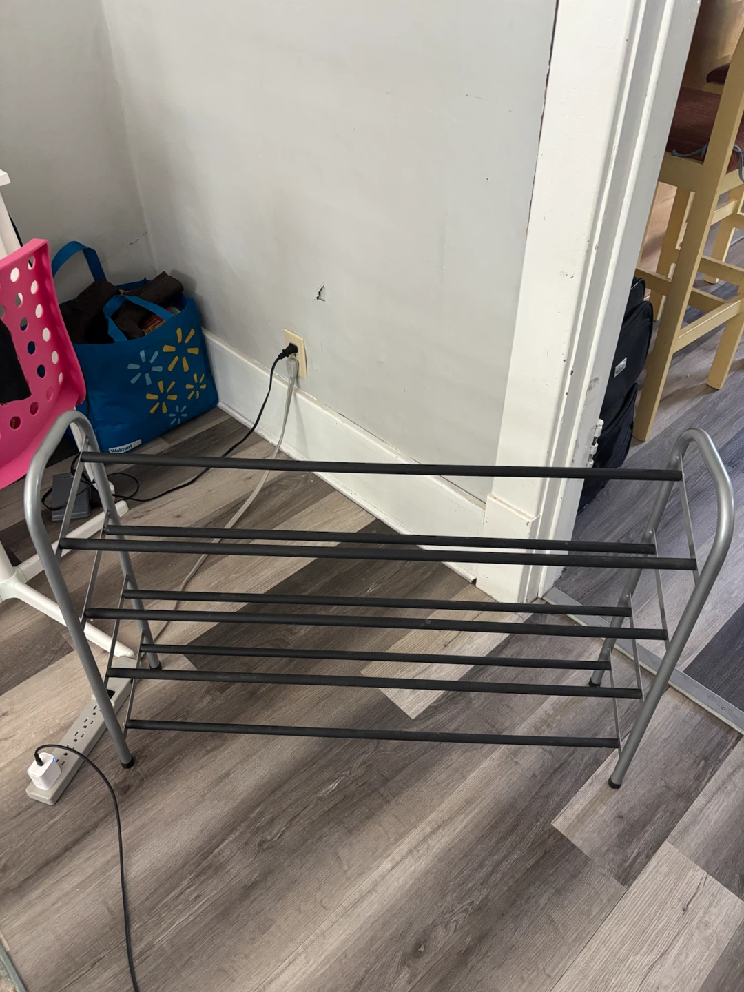 Silver Metal Shoe Rack - photo 2