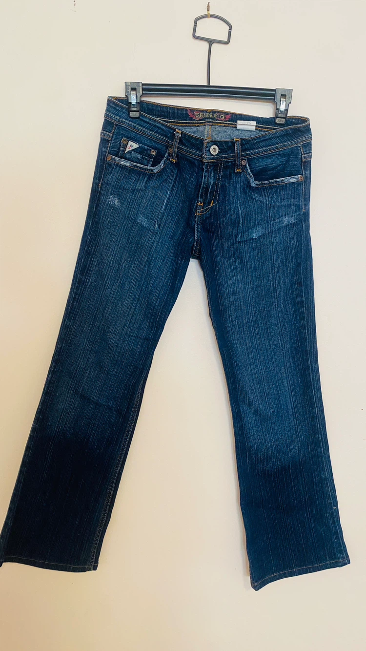 Triple Q Y2k low rise size 7/8 jeans - photo 2