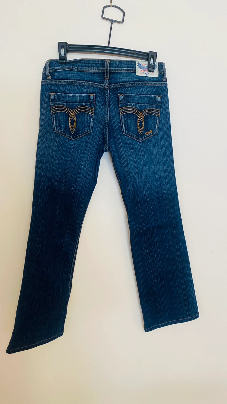 Triple Q Y2k low rise size 7/8 jeans - photo 3