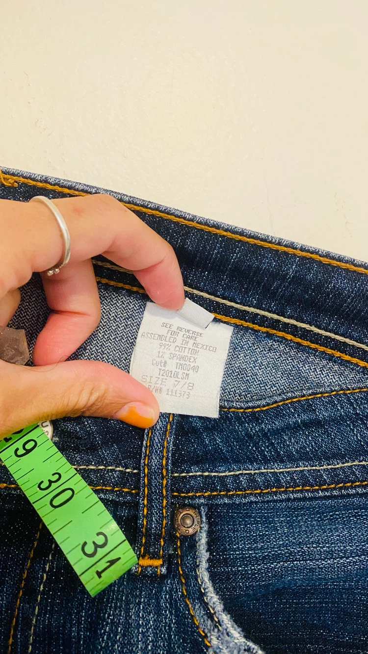 Triple Q Y2k low rise size 7/8 jeans - photo 4