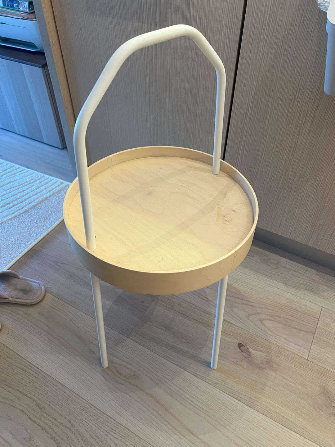 IKEA BURVIK Side Table White 38 cm