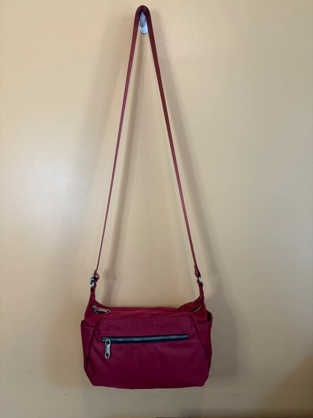 Red Nylon Crossbody Bag - photo 3