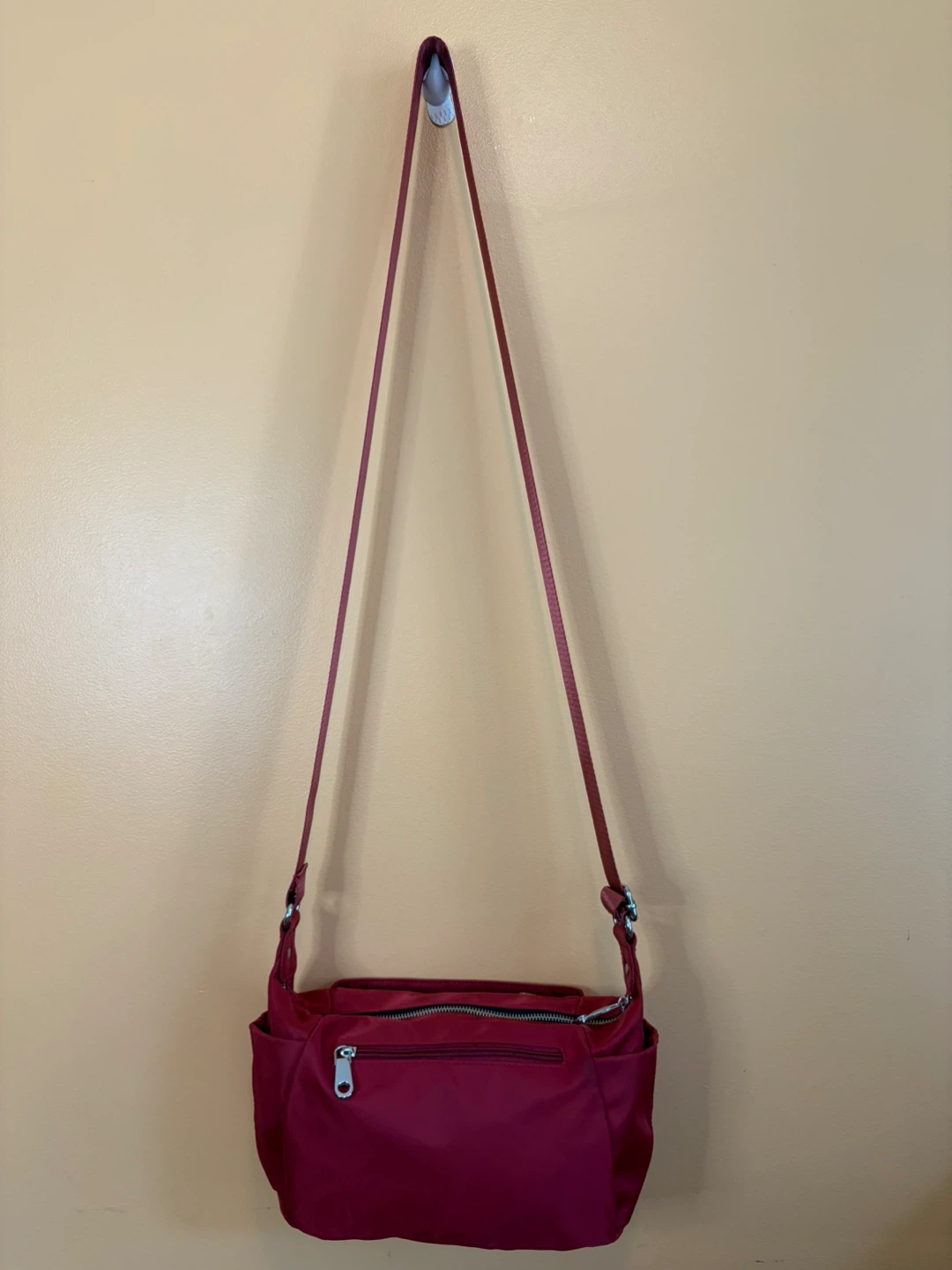 Red Nylon Crossbody Bag - photo 4