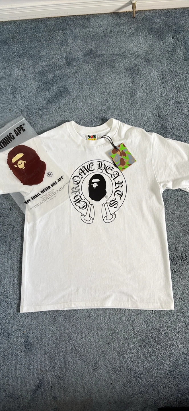 Bape x chrome hearts t shirt