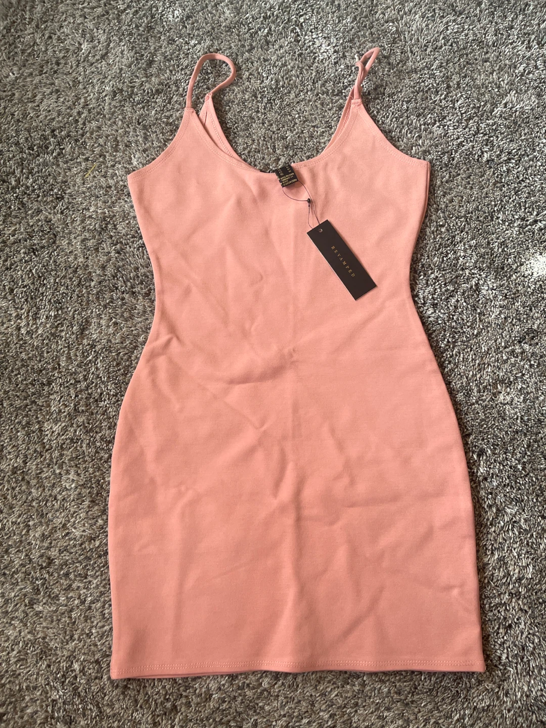 Revamped Pink Spaghetti Strap Dress