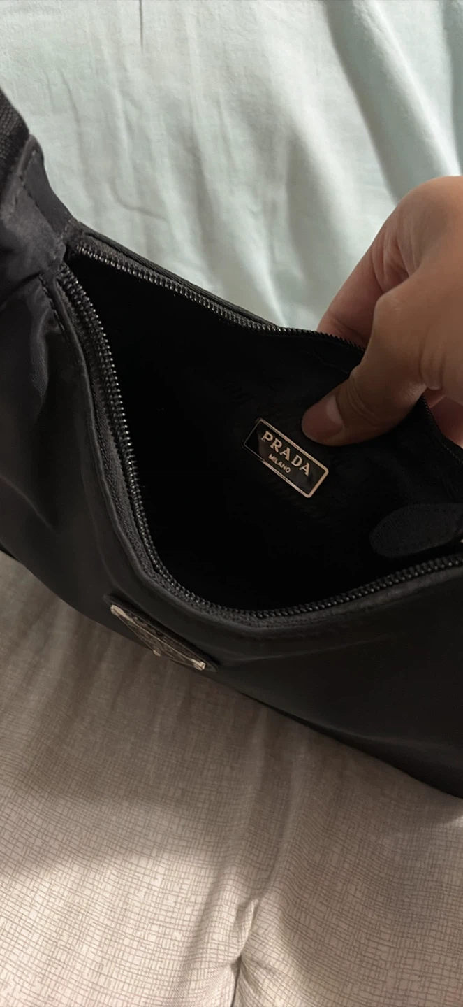 Black Nylon Shoulder Bag - photo 3