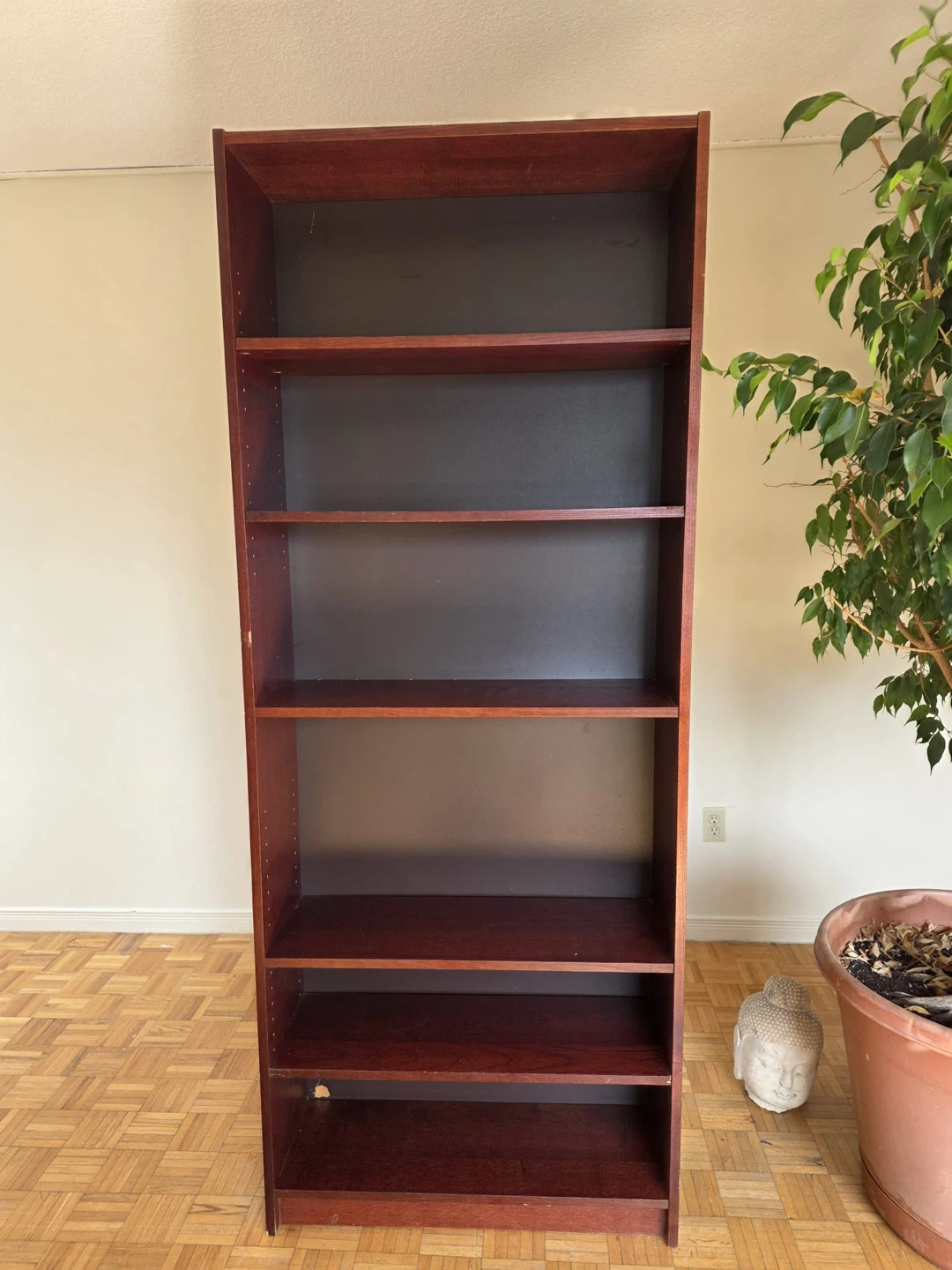 Dark Wood Bookshelf - 6 Shelves - photo 2