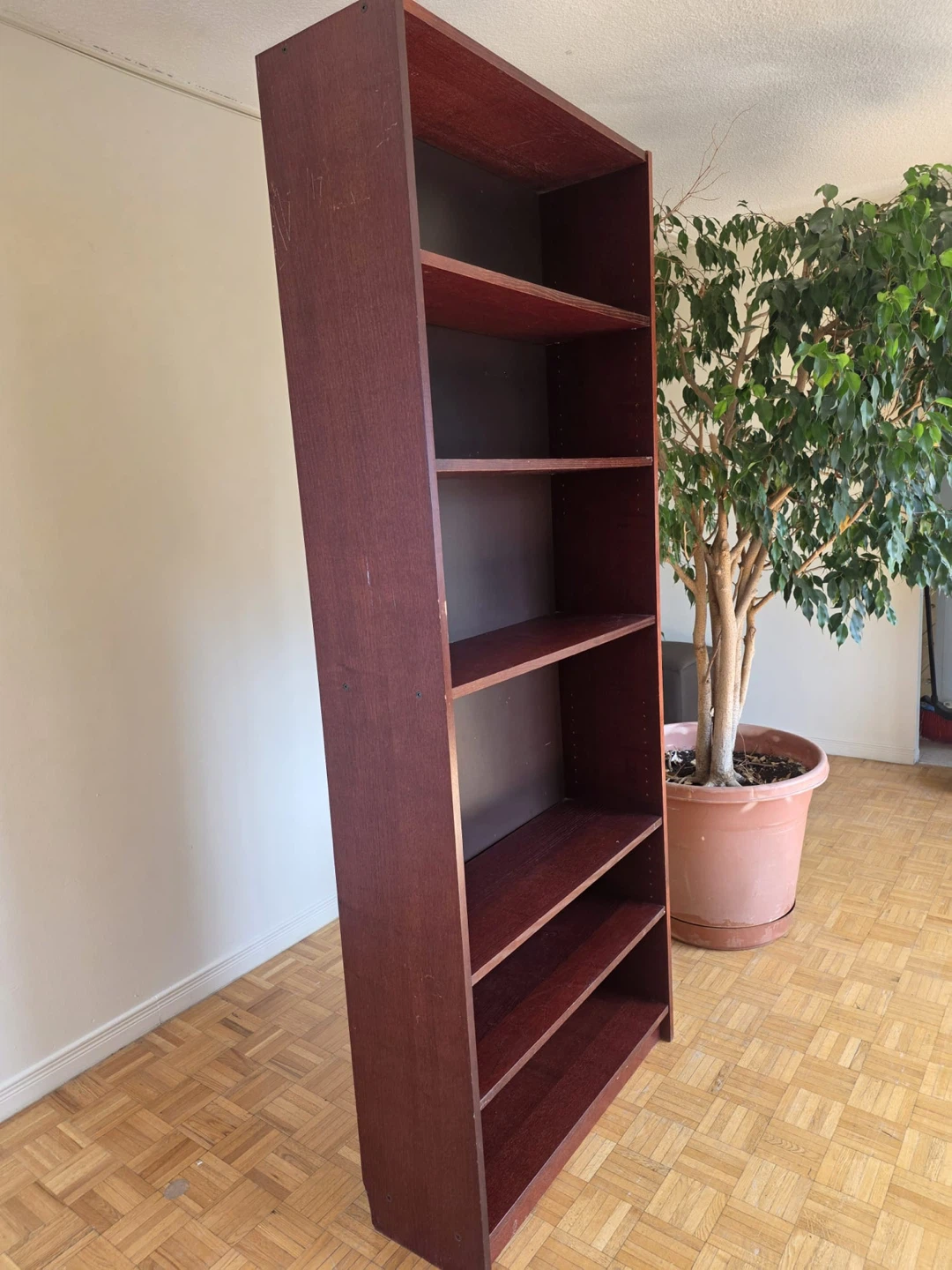 Dark Wood Bookshelf - 6 Shelves - photo 3