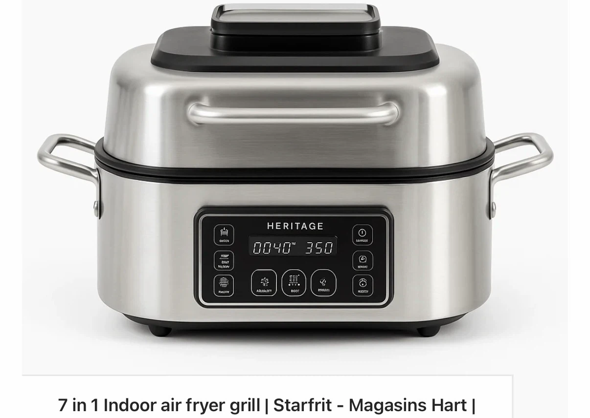 Heritage 6-L LED Display Air Fryer with Grill - photo 2
