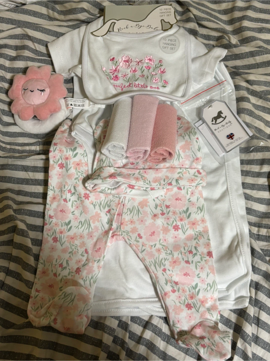 Rock a by baby boutique new 10 piece set baby clothes