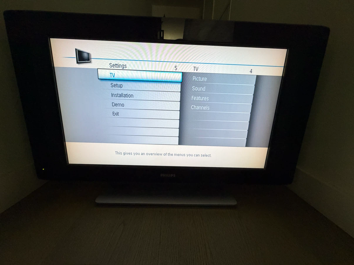 Philips Flat Screen TV with Remote