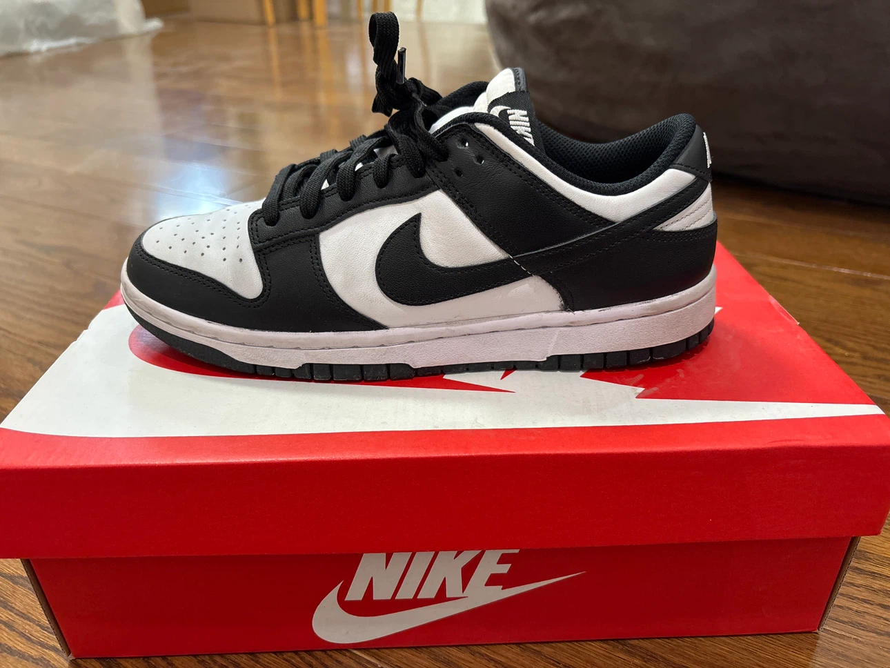 Nike Dunk Low Black White Sneakers - photo 2