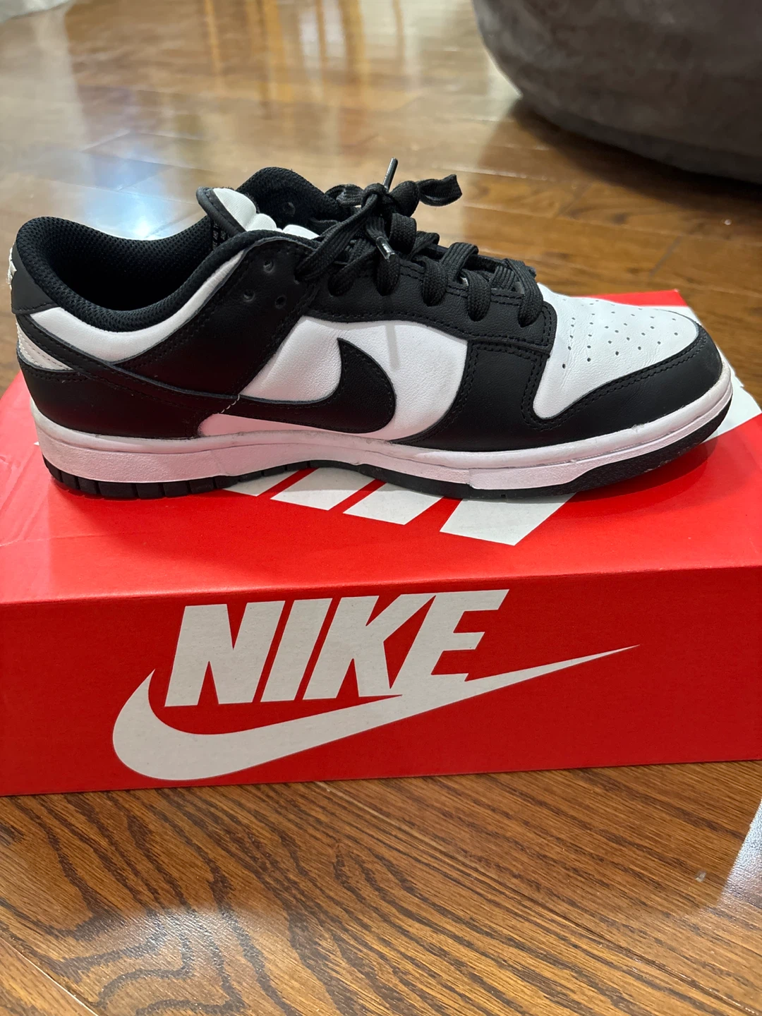 Nike Dunk Low Black White Sneakers - photo 3