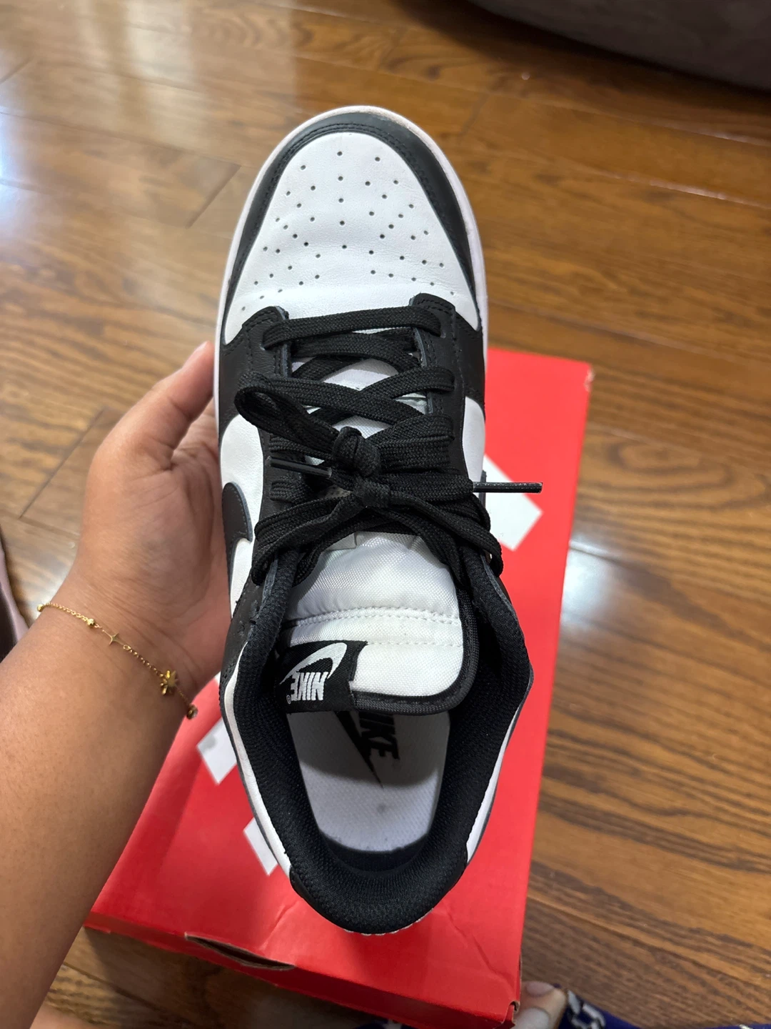 Nike Dunk Low Black White Sneakers - photo 4