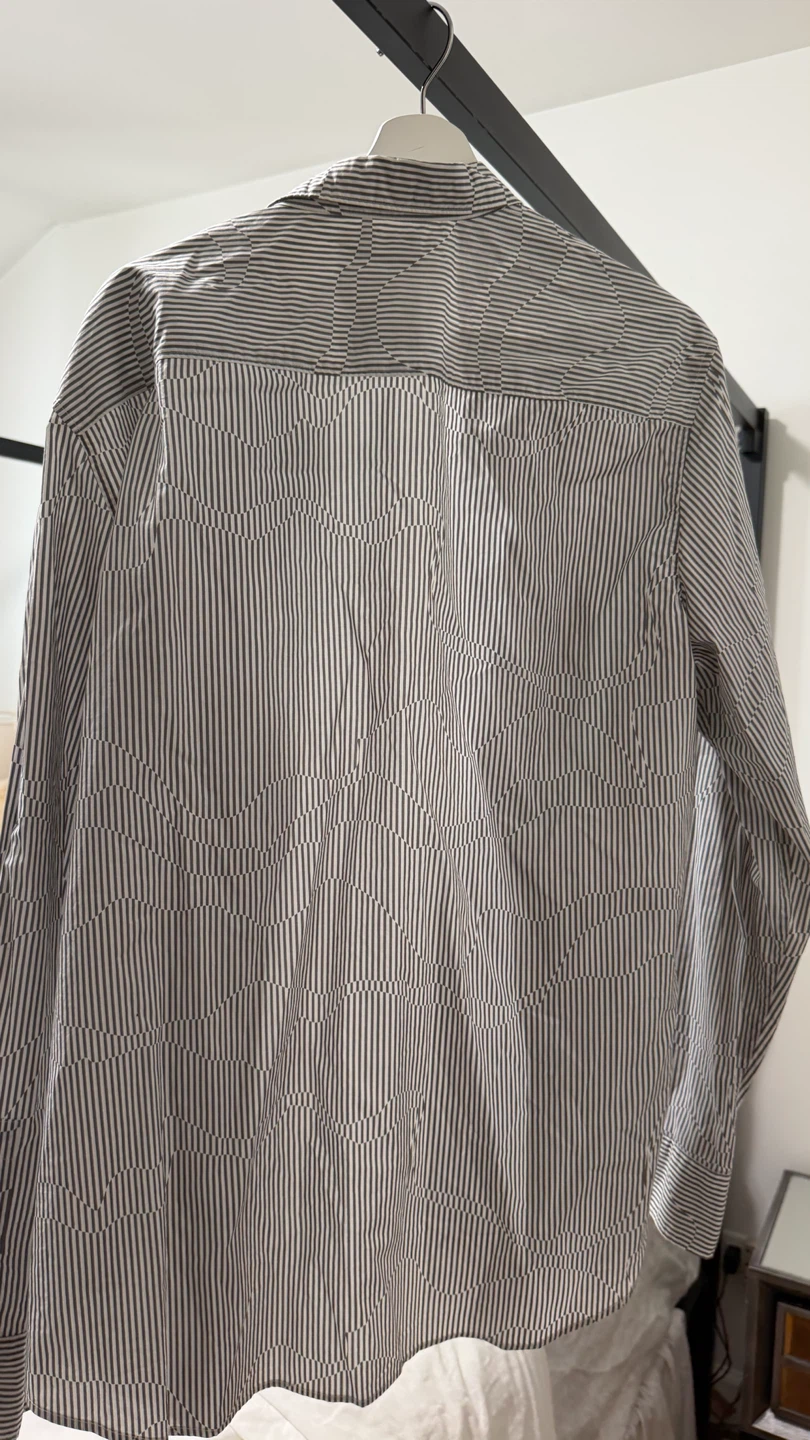 Calvin Klein Garment Wash Striped Button-Down Shirt XL - photo 5