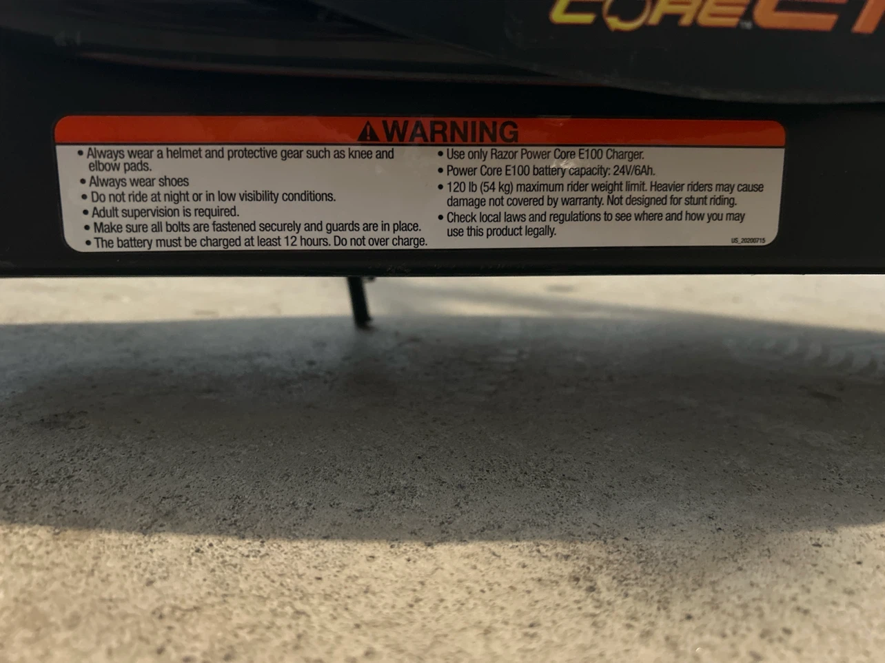 Razor Power Core E100 Electric Scooter - photo 4