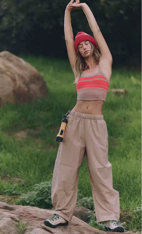 Free People Movement Barrel  Pants Khaki