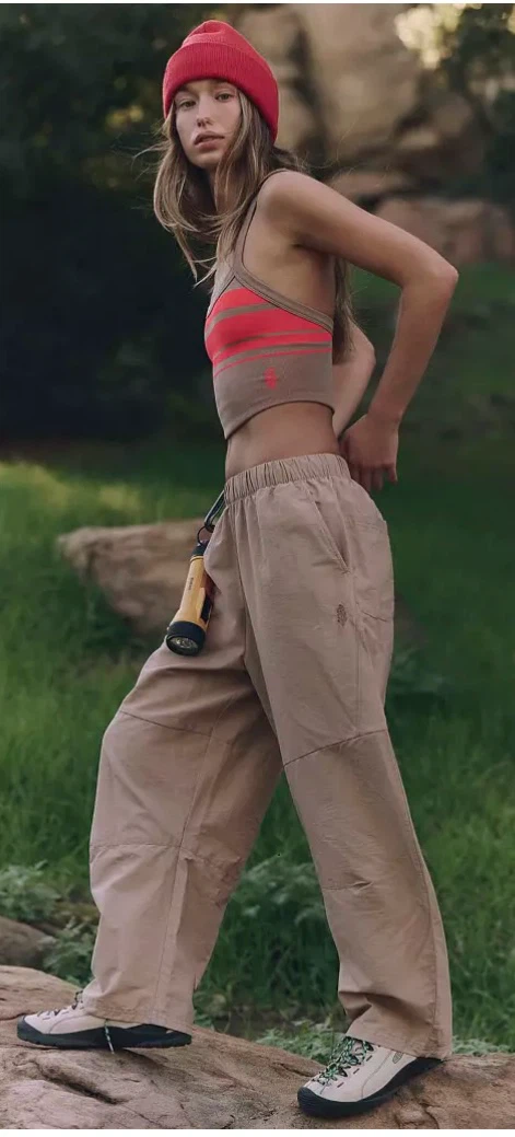 Free People Movement Barrel  Pants Khaki - photo 2