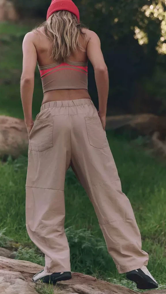 Free People Movement Barrel  Pants Khaki - photo 3