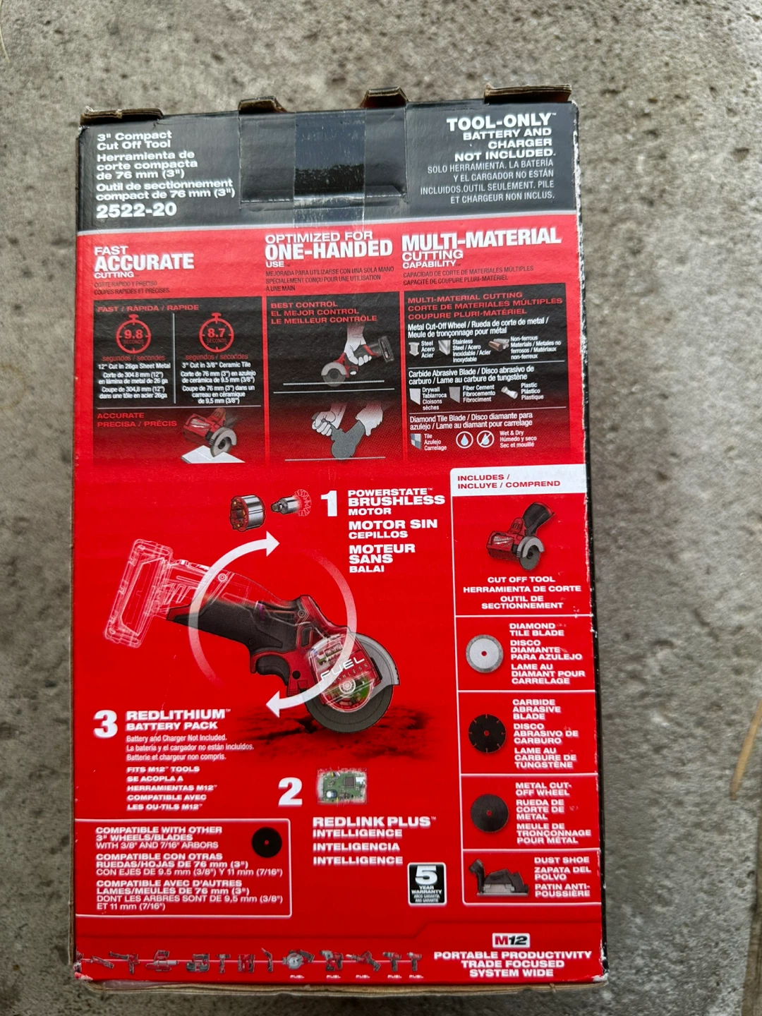 Milwaukee M12 FUEL 3" Compact Cut Off Tool 2522-20 - photo 3